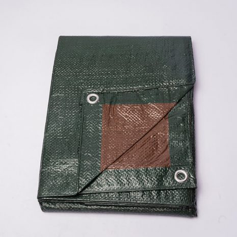 dark green brown poly tarpaulin sheet