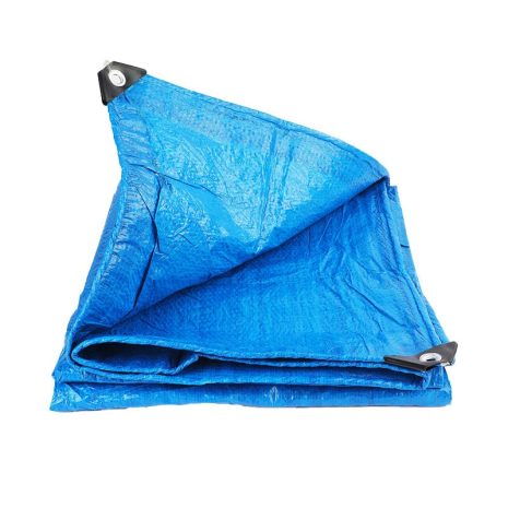 Economy blue plastic poly tarp