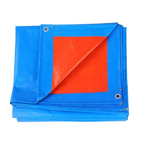 blue orange polyethylene tarpaulin