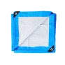 blue white polyethylene tarpaulin
