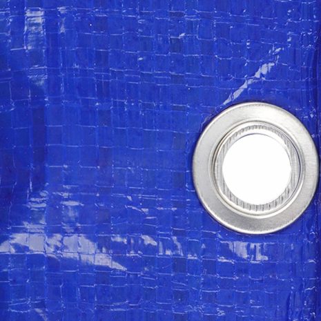 heavy duty blue silver poly tarps with rust resistant grommet